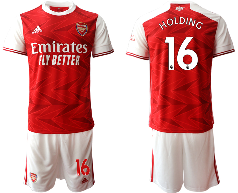 Men 2020-2021 club Arsenal home #16 red Soccer Jerseys